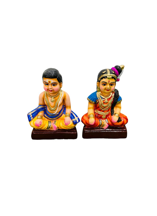 Mama Mami Golu Doll Set – Handcrafted Clay Idols