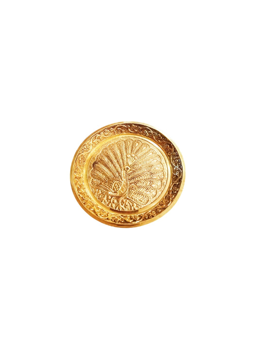 Brass Prasad Plate More no 2