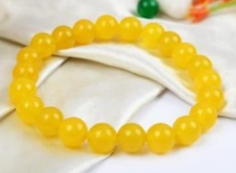 YELLOW AQATE BRACLET