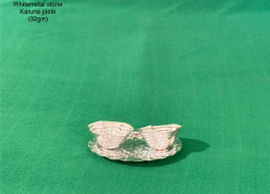 German silver STONE KARUNA PLATE (32GM)