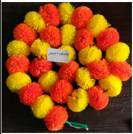 Marigold String 4ft Yellow & Orange