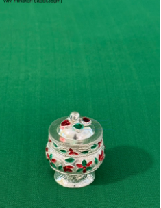 German silver WM  MINAKARI DABBI (35GM)