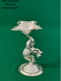 German silver WM PANCHAM ELEPHANT DEEPA (52GM)