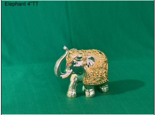 silver coated ELEPHANT 4" TT