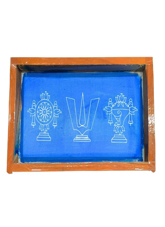 Shankh Chakra Namah Rangoli Stencils 9x5