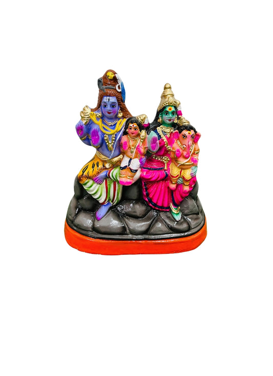 Shiva Parivar Golu Doll – Lord Shiva, Parvati, Ganesha & Murugan Idol