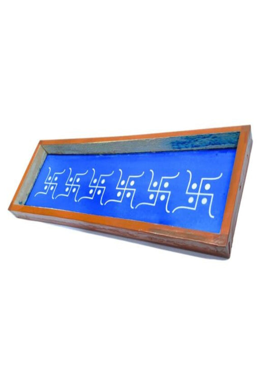 Swastik Kolam Border Rangoli Stencils 17x5