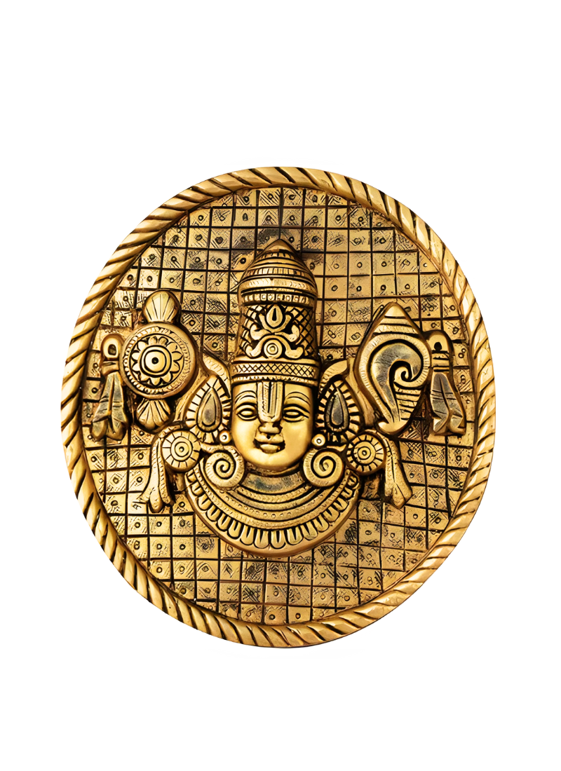 Brass Thirupati Balaji Wall Hanging
