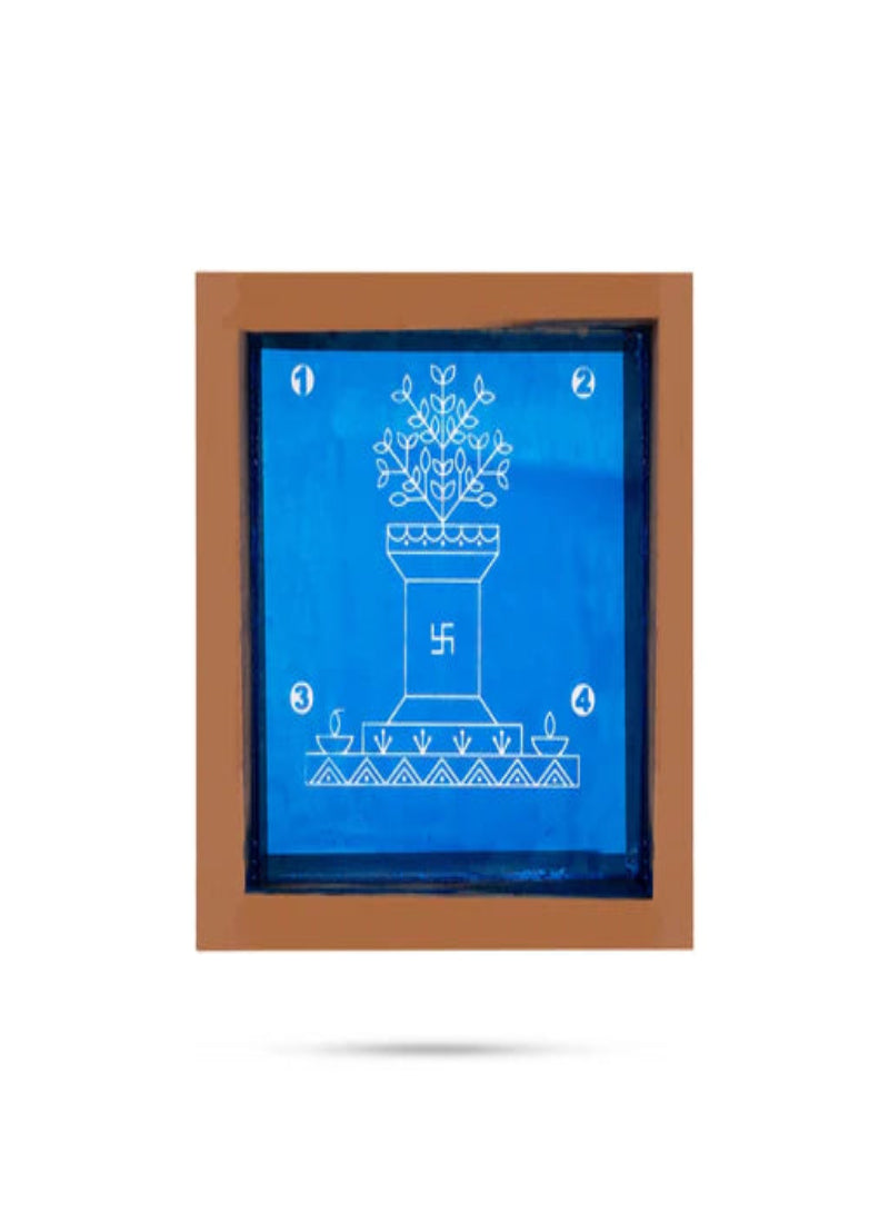 Thulasi Madam Rangoli Stencils 10x10