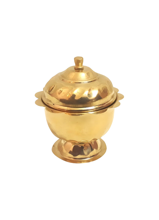 Brass Traditional Kumkum Holder