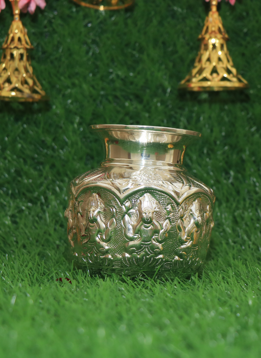 German Silver pooja Designed Lota