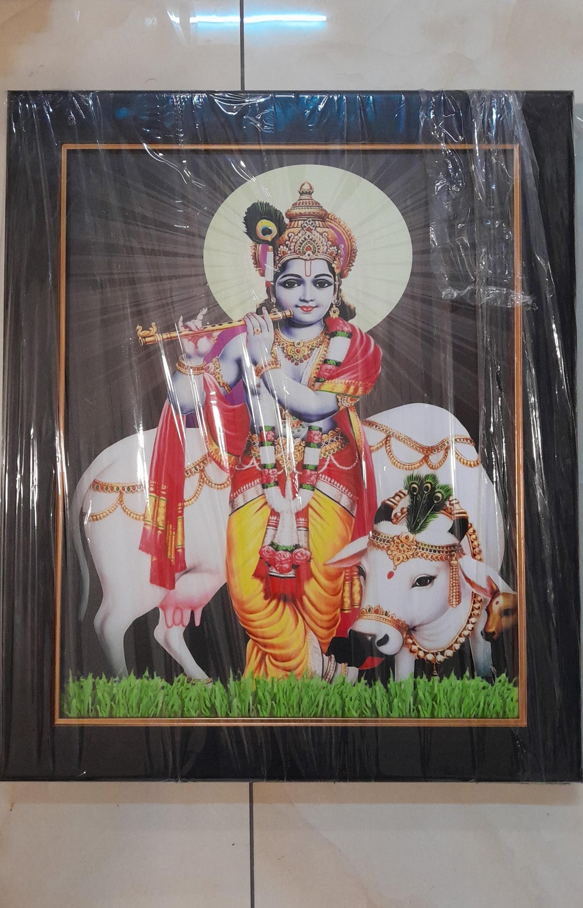 Krishna with Cow photo frame 12*10
