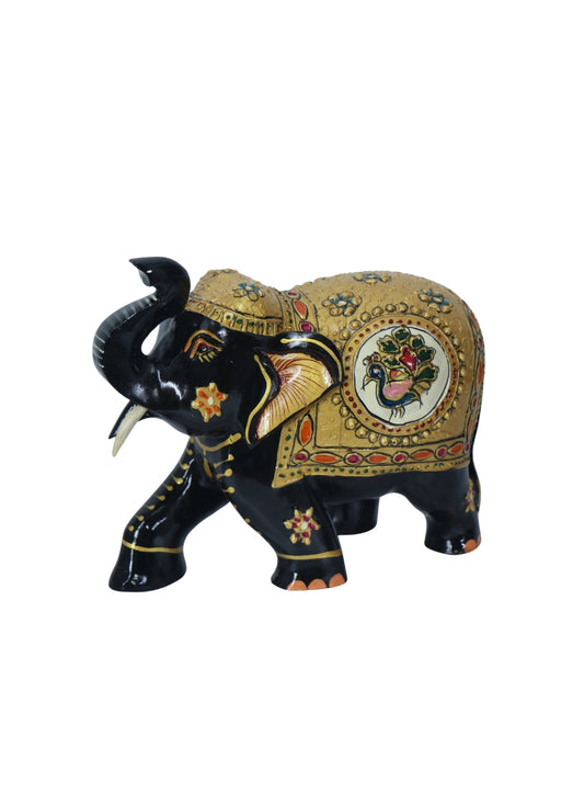 Wood PTD Stone Elephant 4"