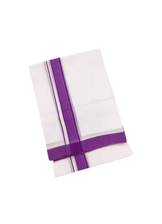 Dhoti 10x6 Violet Border