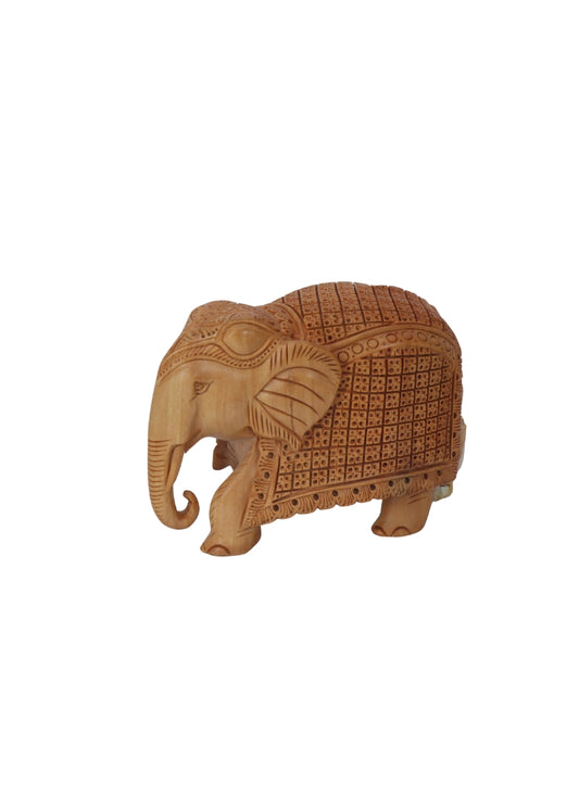 Wood  Carbing Elephant Fixc TD 3"