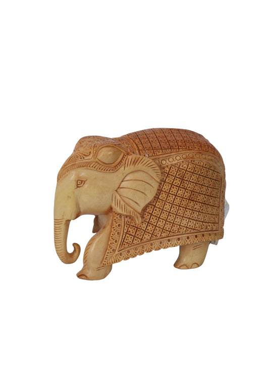Wood  Carbing Elephant Fixc TD 4"
