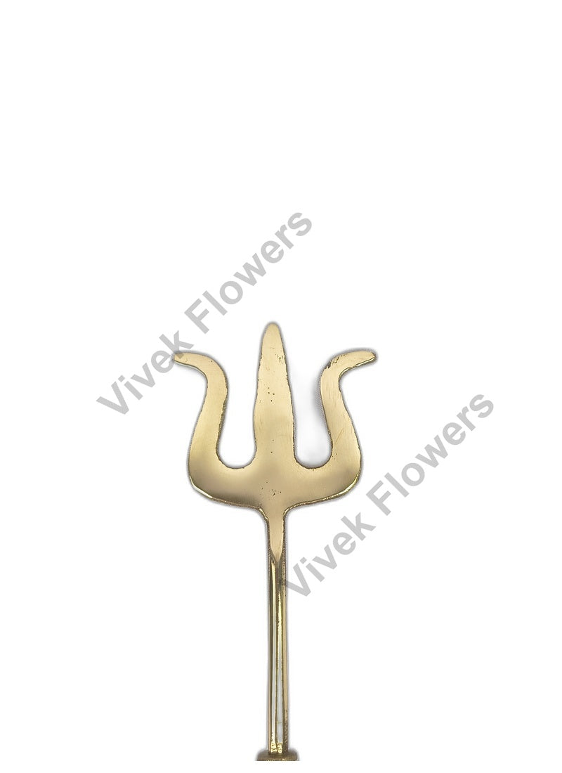 Handcrafted Brass Trishul – Sacred Lord Shiva Trident for Puja & Spiritual Protection