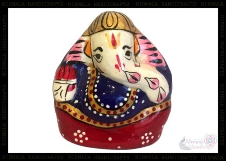 METAL COCONUT GANESHA ENAMEL