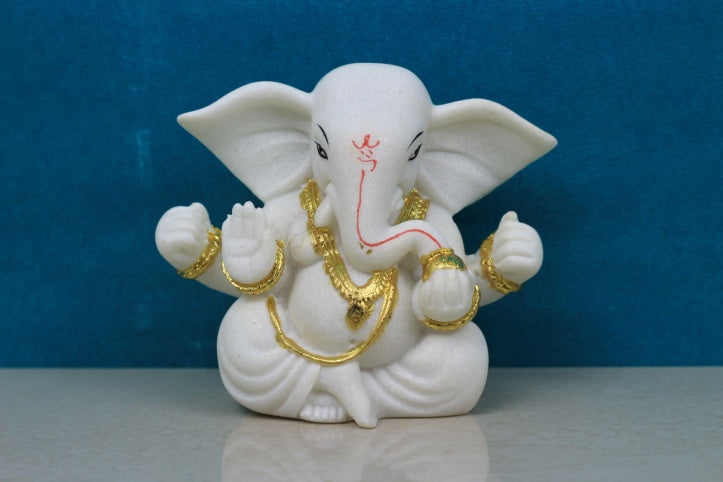 PR WHITE GOLD FINISH KAAN GANESH (RZY)