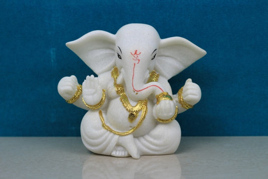 PR WHITE GOLD FINISH KAAN GANESH (RZY)