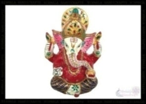 METAL MUKUT GANESHA ENAMEL