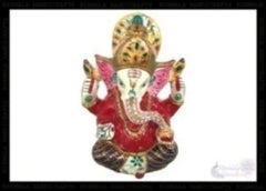 METAL MUKUT GANESHA ENAMEL