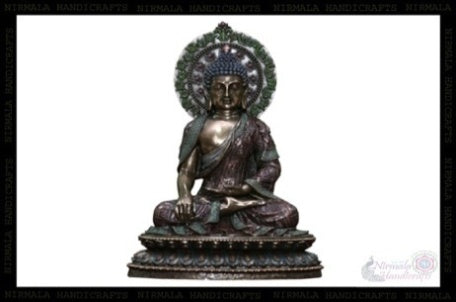 Copper Finish Setting Buddha (UWJZ)