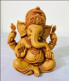 RESIN MUKUT GANESHA 6'' (SRZ)