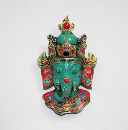RESIN GANESH MASK STONE WORK (SJZZ)