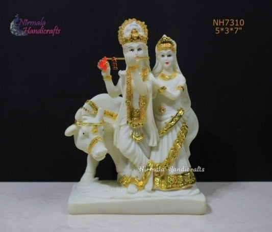 PR WHITE GOLD FINISH RADHA KRISHNA (YZR)