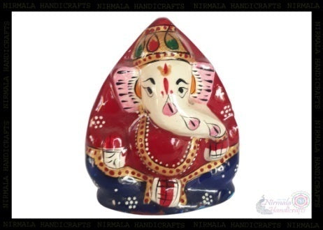 METAL COCONUT GANESHA ENAMEL  -NHG02