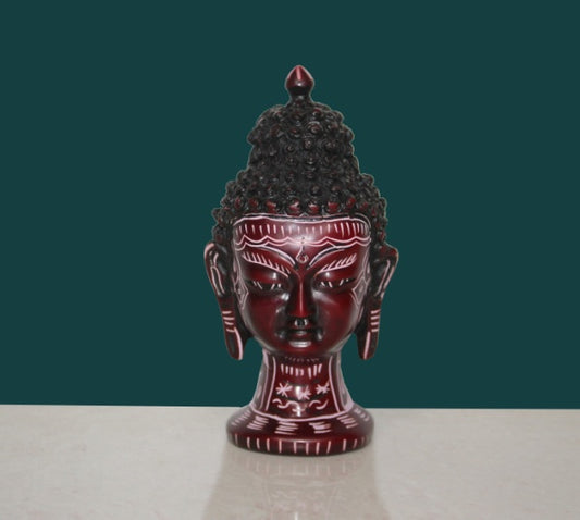 RESIN BUDDHA HEAD ETCHING SMALL (AZZ)