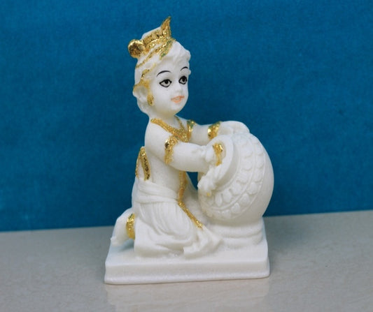 PR WHITE GOLD FINISH LADDU GOPAL (RJT)