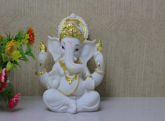 PR WHITE GOLD FINISH GANESH (JUR)