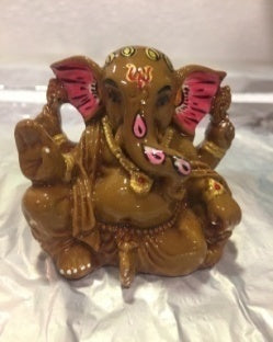 RESIN SITTING GANESHA (XJ)