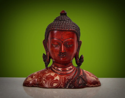 RESIN BUDDHA BUST ETCHING MEDIUM (WJZ)