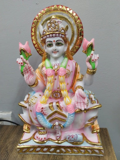 CULTURE MARBLE LAXMI ON LOTUS  (UZUJ)
