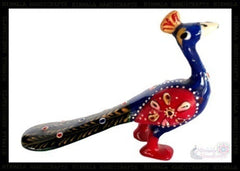 METAL WALKING PEACOCK ENAMEL